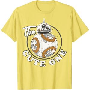 imageStar Wars BB8 The Cute One Graphic TShirt Z1 TShirtLemon Yellow