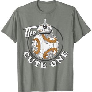 imageStar Wars BB8 The Cute One Graphic TShirt Z1 TShirtOlive Heather