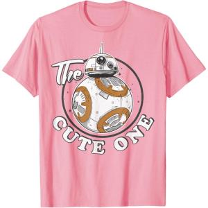 imageStar Wars BB8 The Cute One Graphic TShirt Z1 TShirtPink