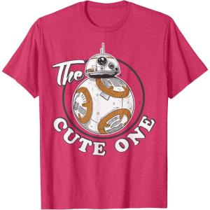 imageStar Wars BB8 The Cute One Graphic TShirt Z1 TShirtRed Heather