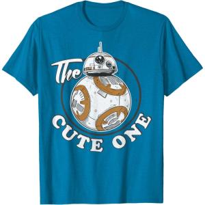 imageStar Wars BB8 The Cute One Graphic TShirt Z1 TShirtSapphire Blue