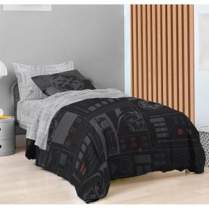 imageStar Wars Dark Side Darth Vader Tech Queen Bed Set  7 Piece 100 Organic Cotton Bedding with Duvet Cover and Sheets  GOTS ampamp OekoTEX CertifiedBlack  Star Wars