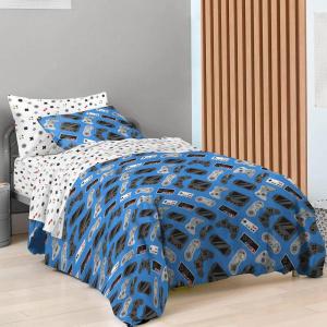 imageStar Wars Dark Side Darth Vader Tech Queen Bed Set  7 Piece 100 Organic Cotton Bedding with Duvet Cover and Sheets  GOTS ampamp OekoTEX CertifiedBlue  Gamer
