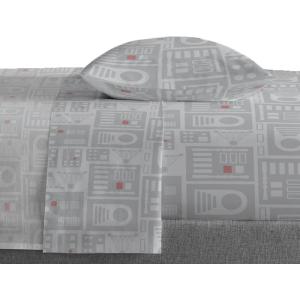 imageStar Wars Dark Side Darth Vader Tech Twin Sheet Set  3 Piece 100 Organic Cotton Sheets with Pillow Cover  GOTS ampamp OekoTEX CertifiedGrey  Star Wars