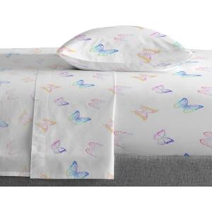 imageStar Wars Dark Side Darth Vader Tech Twin Sheet Set  3 Piece 100 Organic Cotton Sheets with Pillow Cover  GOTS ampamp OekoTEX CertifiedWhite  Ombre Butterflies