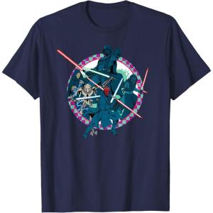 imageStar Wars Dark Side Darth Vader Villains of the Galaxy Vivid TShirtNavy Blue