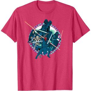 imageStar Wars Dark Side Darth Vader Villains of the Galaxy Vivid TShirtRed Heather