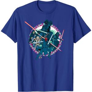 imageStar Wars Dark Side Darth Vader Villains of the Galaxy Vivid TShirtRoyal Blue