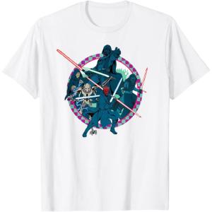 imageStar Wars Dark Side Darth Vader Villains of the Galaxy Vivid TShirtWhite