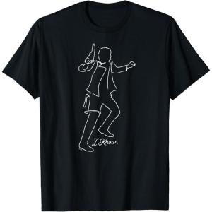 imageStar Wars Han Solo I Know Couples Valentines Day Love TShirtBlack