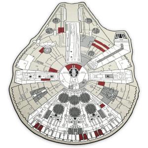 imageStar Wars Han Solos Millennium Falcon Large Area Rug Decor  Indoor Floor Rug Mat  Rugs for Living Room Bedroom Kids Room Playroom  79 x 104 Inches