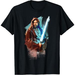 imageStar Wars ObiWan Kenobi Lightsaber TShirtBlack