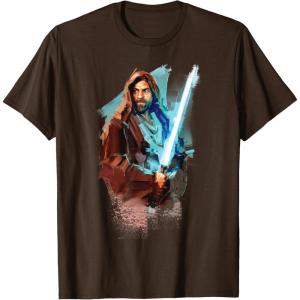 imageStar Wars ObiWan Kenobi Lightsaber TShirtBrown