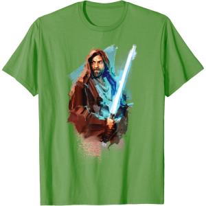 imageStar Wars ObiWan Kenobi Lightsaber TShirtGrass Green