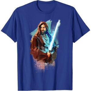 imageStar Wars ObiWan Kenobi Lightsaber TShirtRoyal Blue