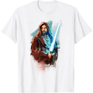 imageStar Wars ObiWan Kenobi Lightsaber TShirtWhite