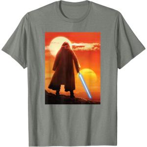 imageStar Wars ObiWan Kenobi Lightsaber Twin Suns TShirtOlive Heather