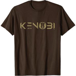 imageStar Wars ObiWan Kenobi Series Logo TShirtBrown