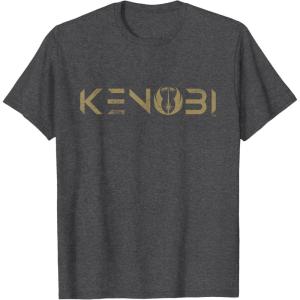 imageStar Wars ObiWan Kenobi Series Logo TShirtDark Heather Grey