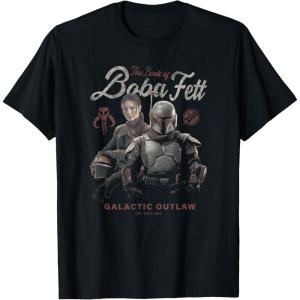 imageStar Wars The Book Of Boba Fett Group Shot Portrait TShirtBlack