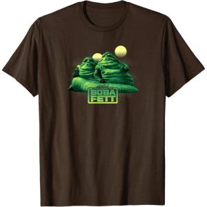 imageStar Wars The Book Of Boba Fett The Twins Green Twin Suns TShirtBrown