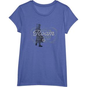imageStar Wars The Book of Boba Fett Built to Roam the Galaxy TShirtBright Blue Heather