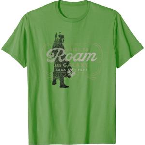 imageStar Wars The Book of Boba Fett Built to Roam the Galaxy TShirtGrass Green