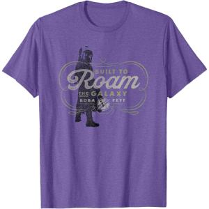imageStar Wars The Book of Boba Fett Built to Roam the Galaxy TShirtPurple Heather