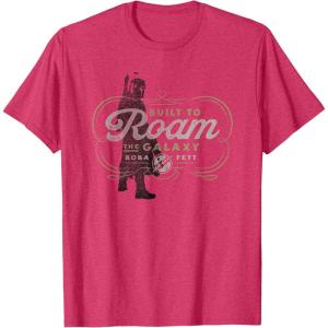 imageStar Wars The Book of Boba Fett Built to Roam the Galaxy TShirtRed Heather