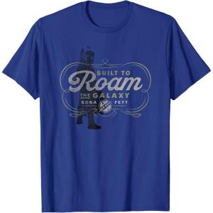 imageStar Wars The Book of Boba Fett Built to Roam the Galaxy TShirtRoyal Blue