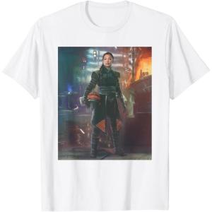 imageStar Wars The Book of Boba Fett Fennec Shand Portrait TShirtWhite