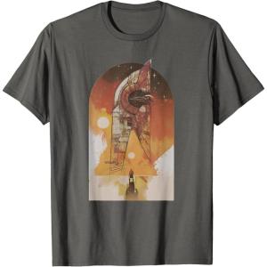 imageStar Wars The Book of Boba Fett Ship Tatooine TShirtAsphalt Grey
