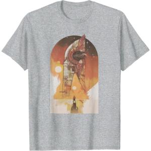 imageStar Wars The Book of Boba Fett Ship Tatooine TShirtHeather Grey