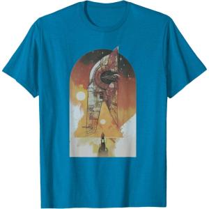 imageStar Wars The Book of Boba Fett Ship Tatooine TShirtSapphire Blue