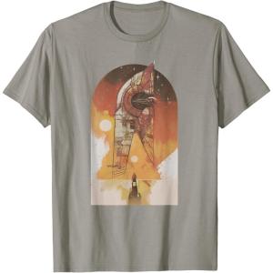 imageStar Wars The Book of Boba Fett Ship Tatooine TShirtSlate Grey