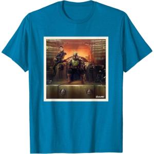 imageStar Wars The Book of Boba Fett and Fennec Shand Polaroid TShirtSapphire Blue