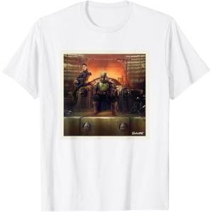 imageStar Wars The Book of Boba Fett and Fennec Shand Polaroid TShirtWhite