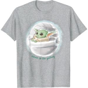 imageStar Wars The Mandalorian The Child Cutest In The Galaxy TShirtHeather Grey