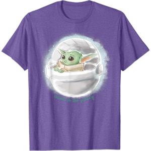 imageStar Wars The Mandalorian The Child Cutest In The Galaxy TShirtPurple Heather