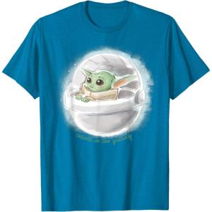 imageStar Wars The Mandalorian The Child Cutest In The Galaxy TShirtSapphire Blue
