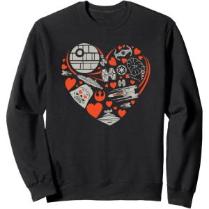 imageStar Wars Valentines Day Heart Galaxy SweatshirtBlack