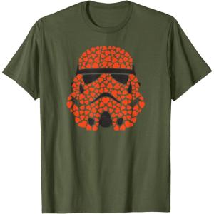 imageStar Wars Valentines Day Stormtrooper Hearts TShirtOlive Green