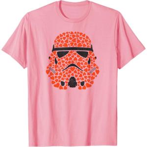 imageStar Wars Valentines Day Stormtrooper Hearts TShirtPink