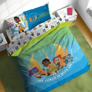 imageStar Wars Young Jedi Adventures Full Comforter Set  7 Piece Kids Bedding Includes Comforter Sheets ampamp Pillow Cover  Super Soft Microfiber Bed Set
