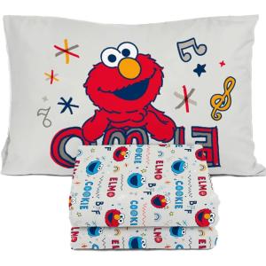imageStar Wars Young Jedi Adventures Twin Sheet Set  3 Piece Kids Bedding Set Includes Pillow Cover  Super Soft Yoda Microfiber SheetsIvory  Sesame Street