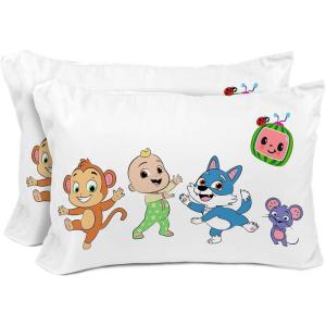 imageSunny Side Up Star Wars Young Jedi Adventures Pack of 2 Reversible Pillowcases  Double Sided Pillow Covers Kids Super Soft BeddingWhite  Cocomelon