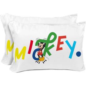 imageSunny Side Up Star Wars Young Jedi Adventures Pack of 2 Reversible Pillowcases  Double Sided Pillow Covers Kids Super Soft BeddingWhite  Mickey Mouse
