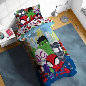 imageSunny Side Up Star Wars Young Jedi Adventures Twin Comforter Set  5 Piece Kids Bedding Includes Comforter Sheets ampamp Pillow Cover  Super Soft Microfiber Bed SetMulti  Spidey  Friends