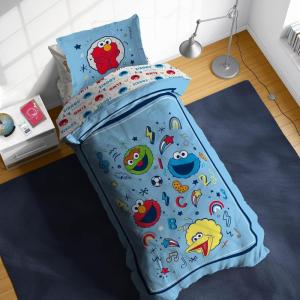 imageSunny Side Up Star Wars Young Jedi Adventures Twin Comforter Set  5 Piece Kids Bedding Includes Comforter Sheets ampamp Pillow Cover  Super Soft Microfiber Bed SetBlue  Sesame Street