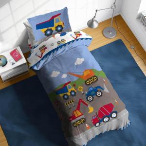imageSunny Side Up Star Wars Young Jedi Adventures Twin Comforter Set  5 Piece Kids Bedding Includes Comforter Sheets ampamp Pillow Cover  Super Soft Microfiber Bed SetMulti  Construction Zone